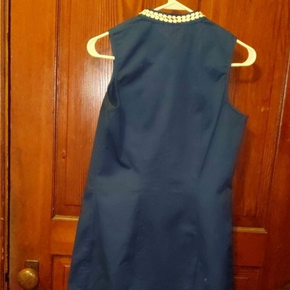 Navy blue classic shift dress - Picture 3 of 3